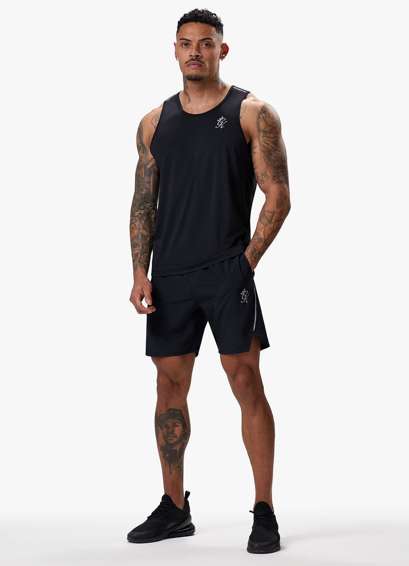 Gym King Flex Vest - Black/Silver