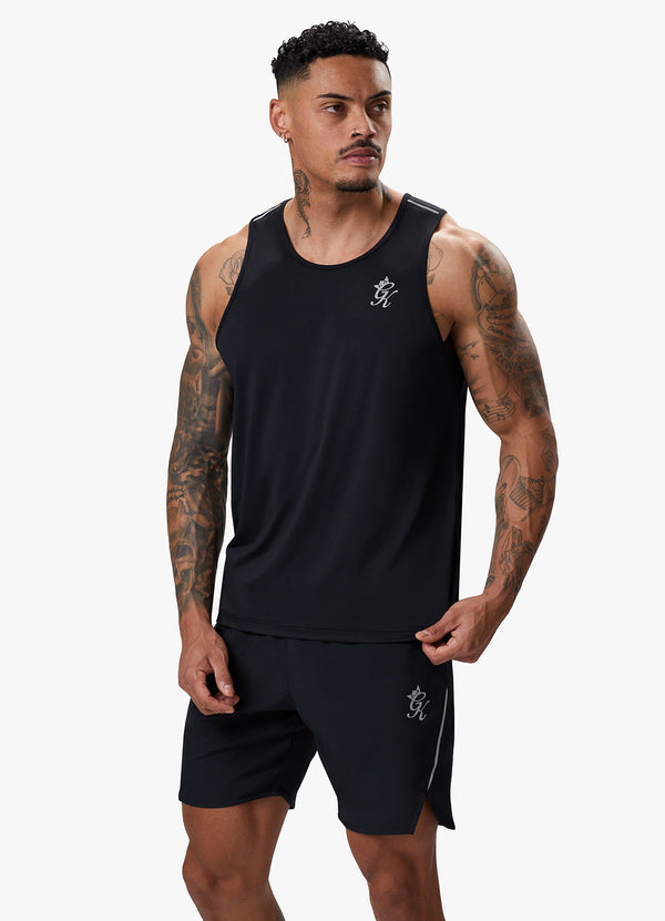 Gym King Flex Vest - Black/Silver