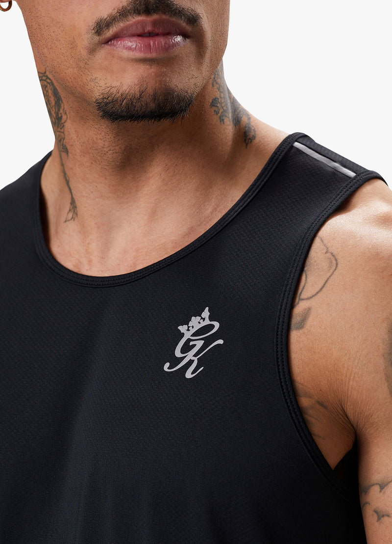 Gym King Flex Vest - Black/Silver