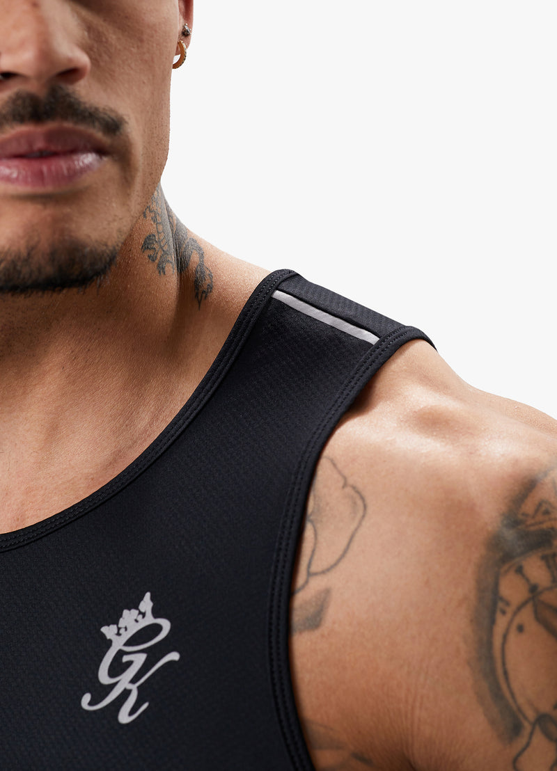 Gym King Flex Vest - Black/Silver