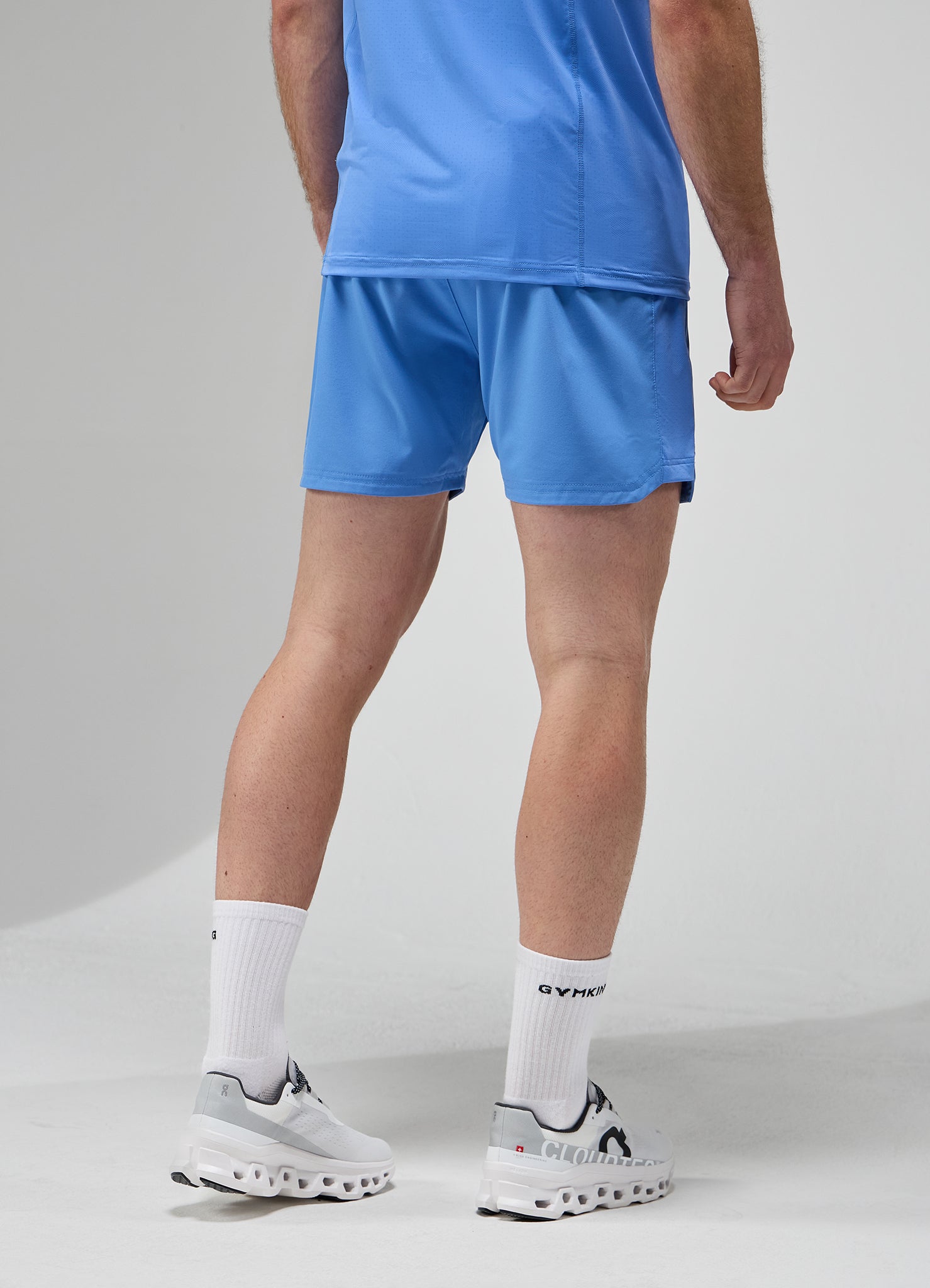 Gym King Focus Camo Knit Short - Blue Iris