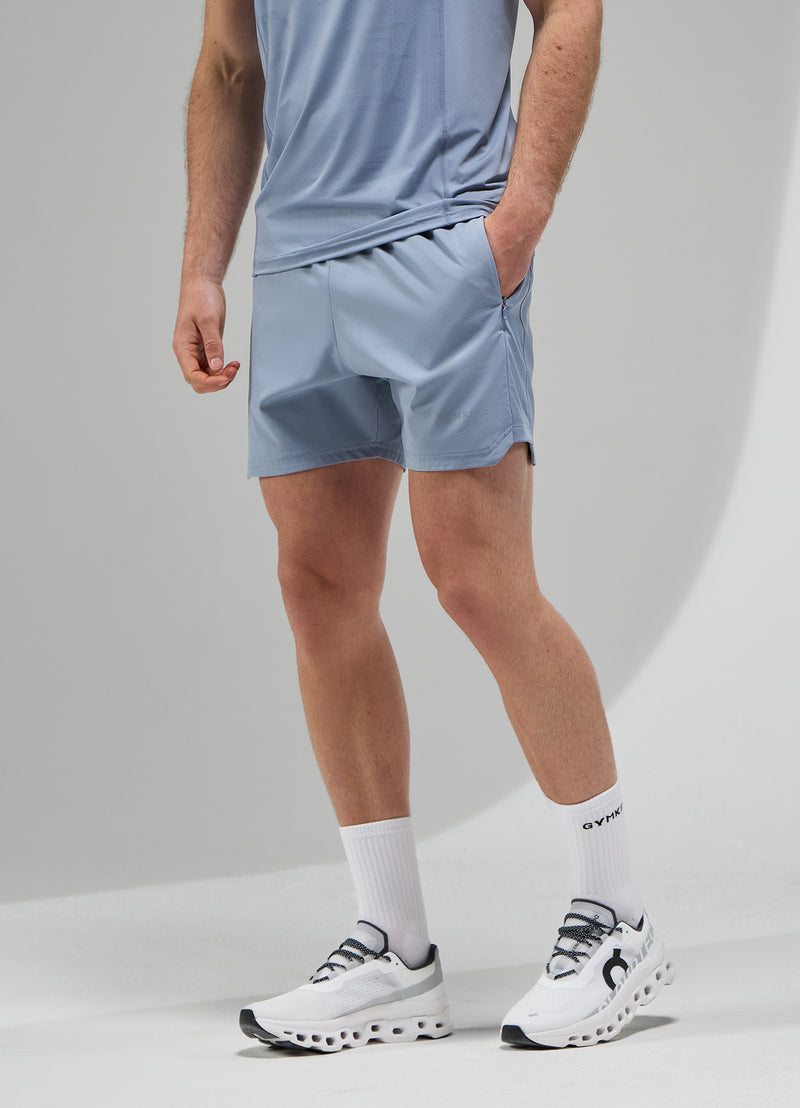Gym King Focus Camo Knit Short - Dusk Blue