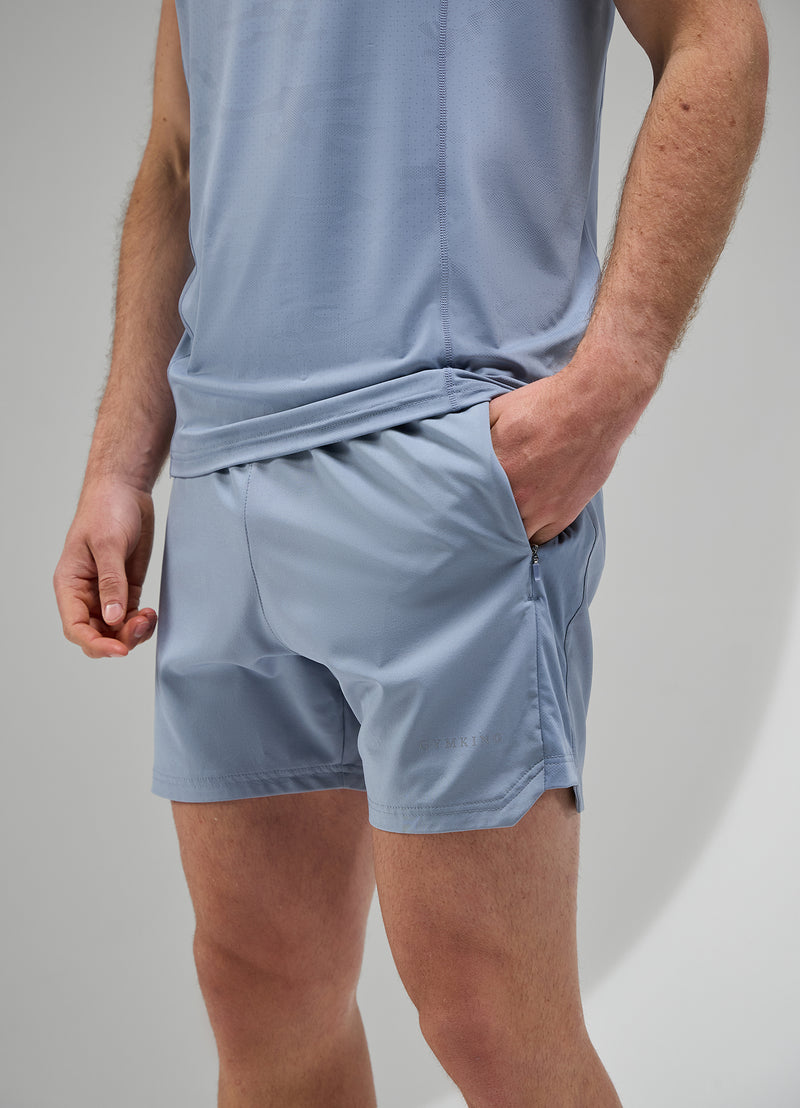 Gym King Focus Camo Knit Short - Dusk Blue
