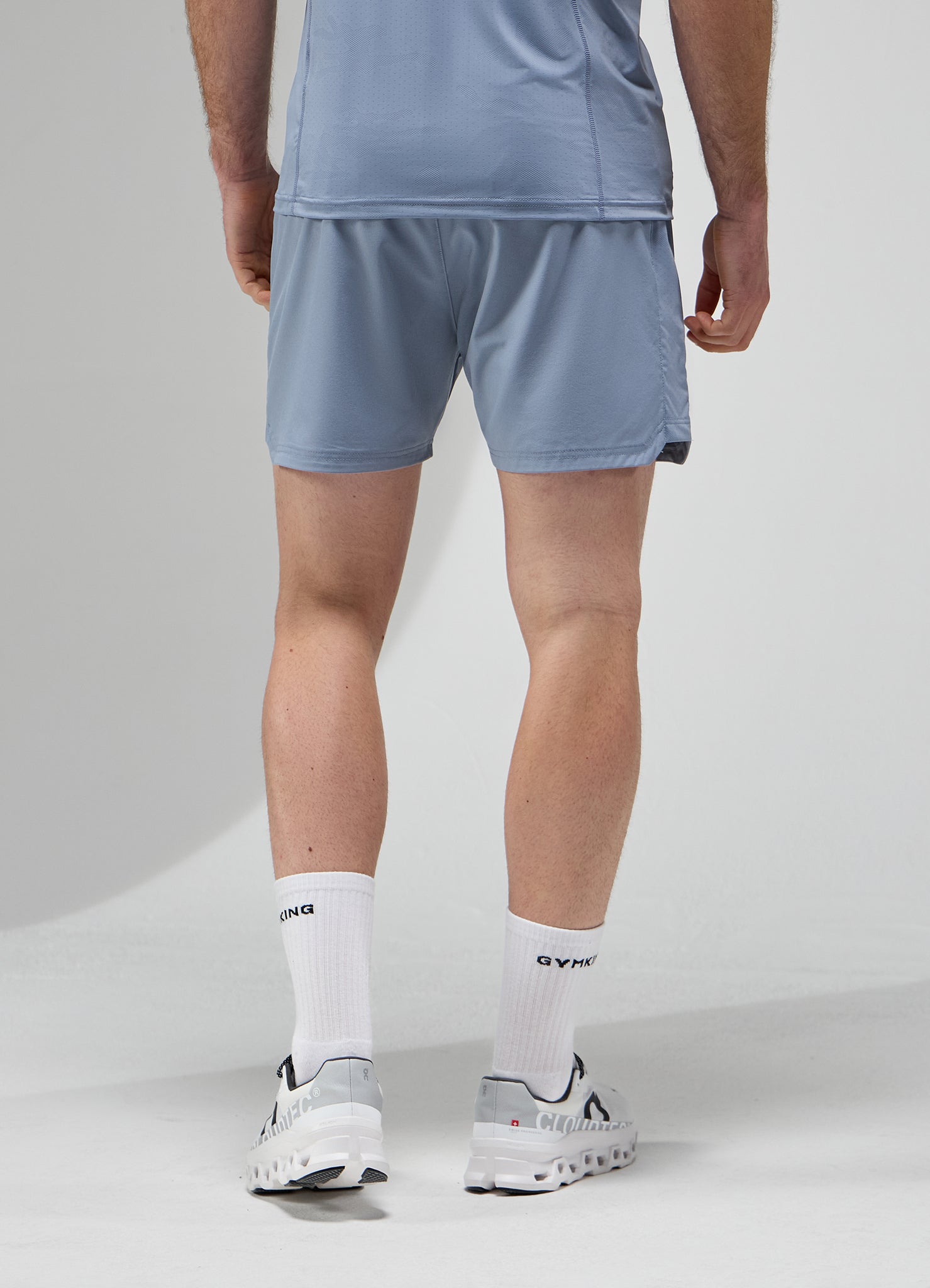 Gym King Focus Camo Knit Short - Dusk Blue