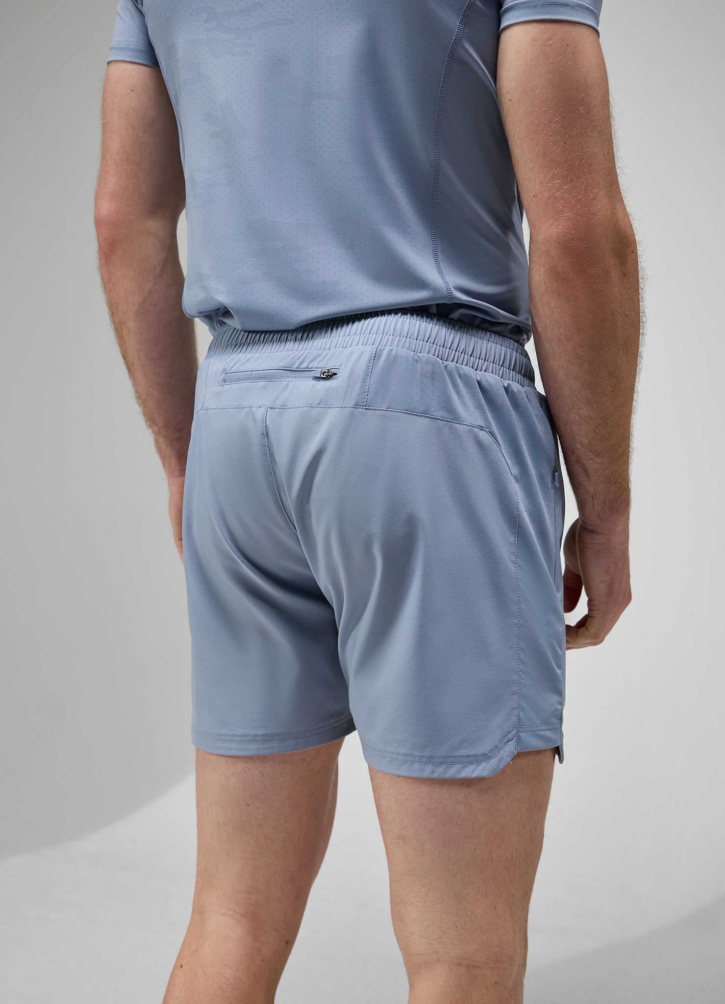 Gym King Focus Camo Knit Short - Dusk Blue