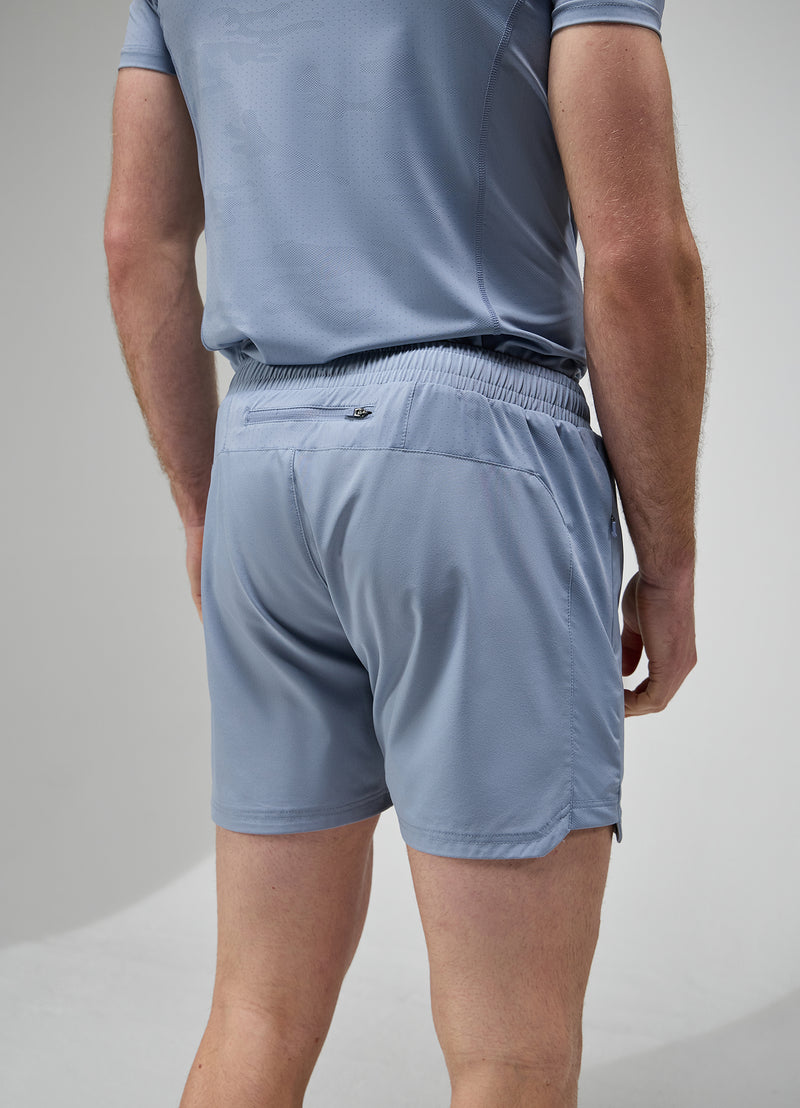 Gym King Focus Camo Knit Short - Dusk Blue