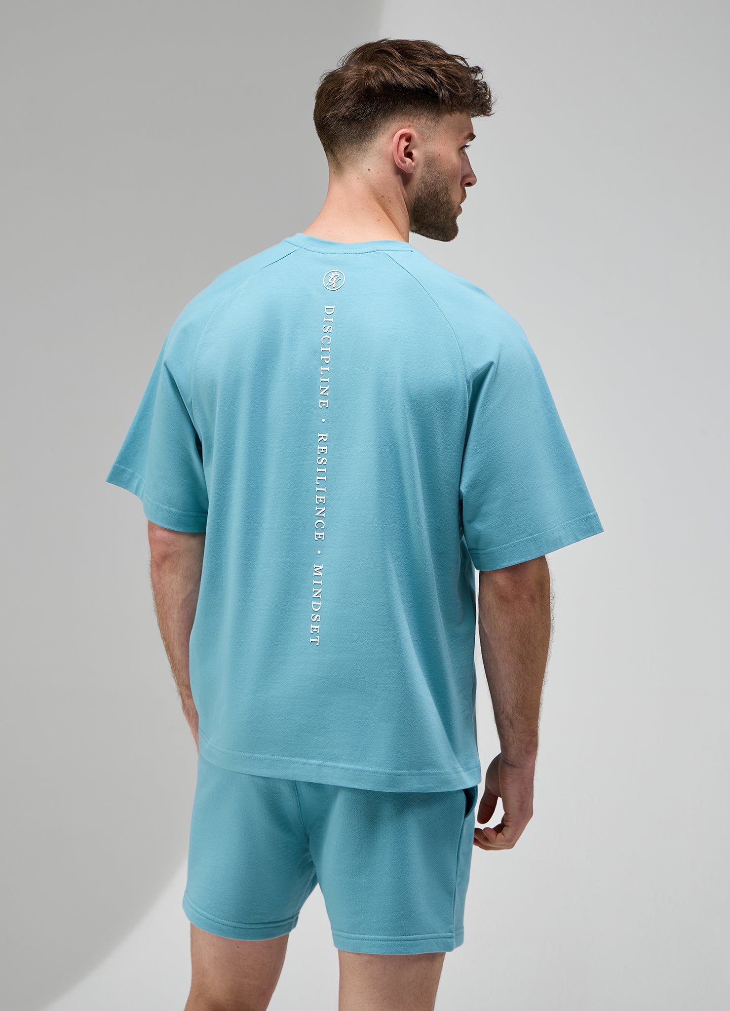Gym King Focus Relaxed Fit Tee - Aquatic Blue
