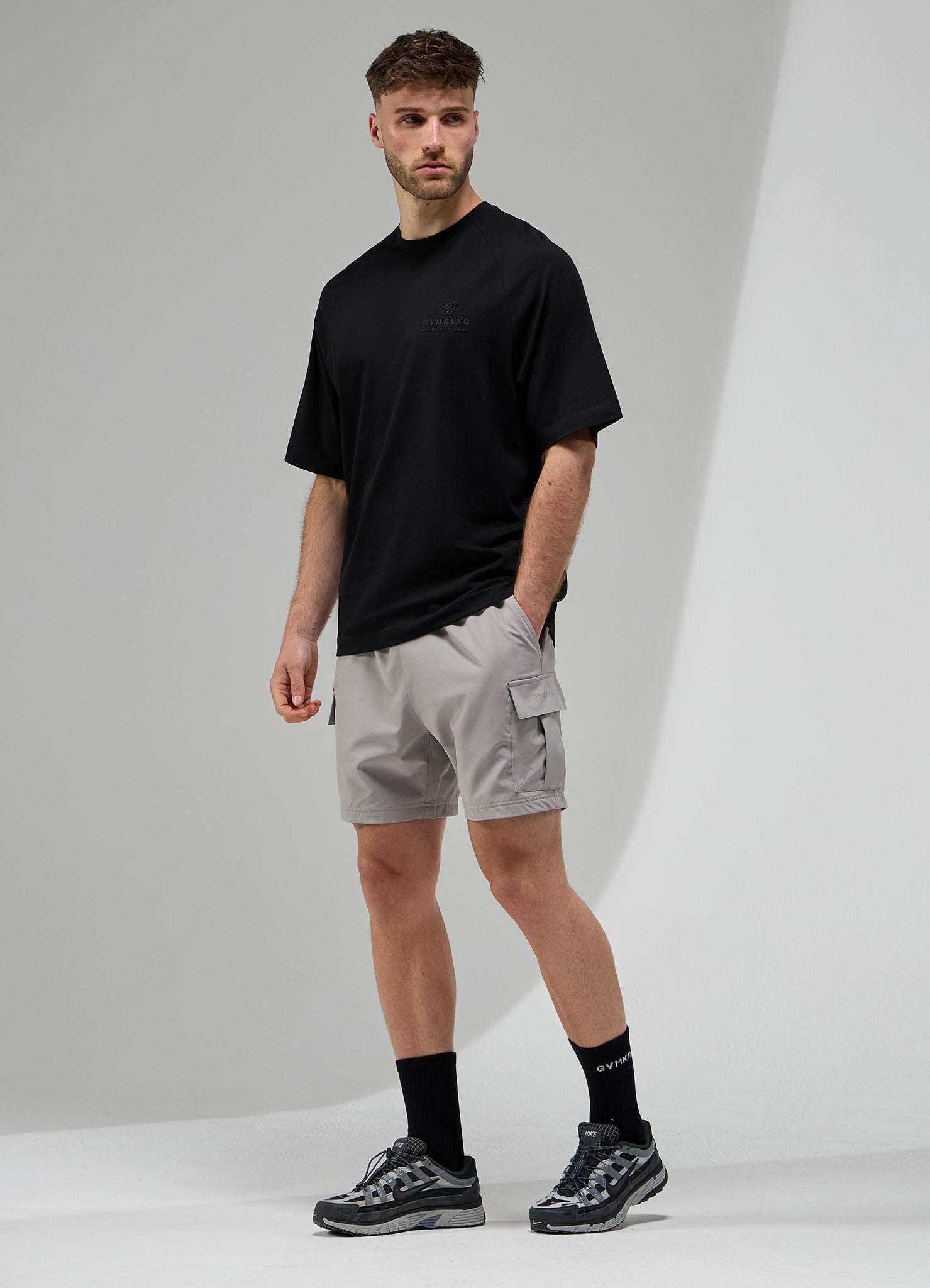 Gym King Focus Woven Utility Short - Twilight Grey