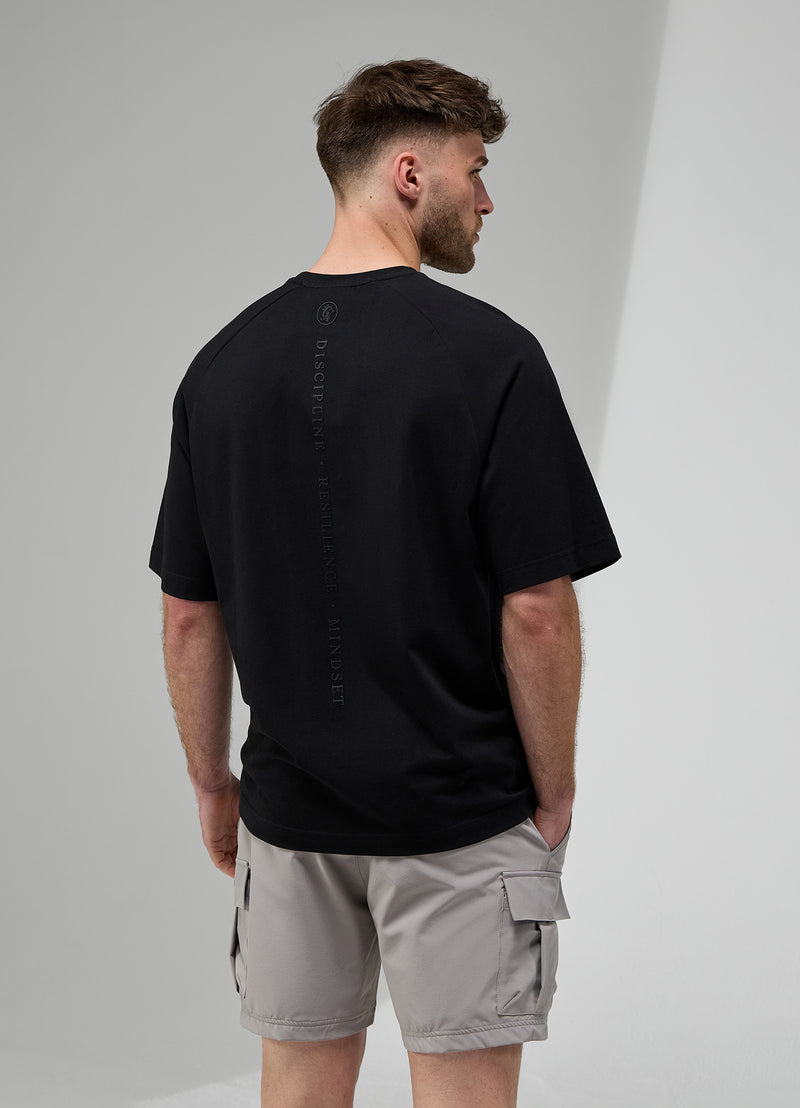 Gym King Focus Relaxed Fit Tee - Black