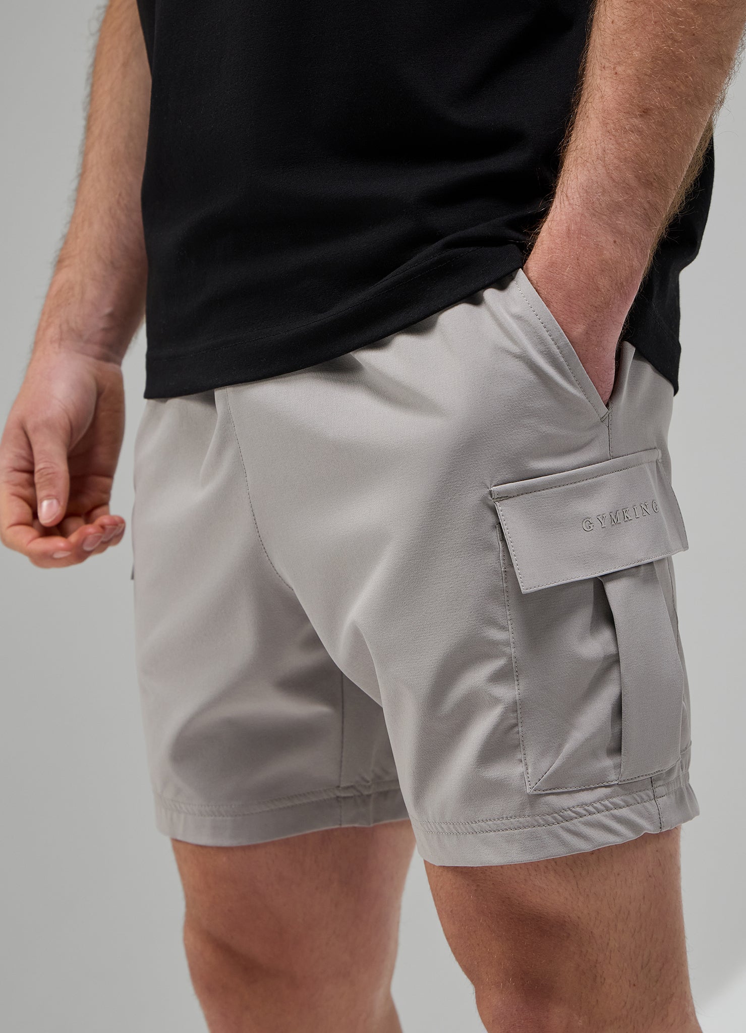 Gym King Focus Woven Utility Short - Twilight Grey