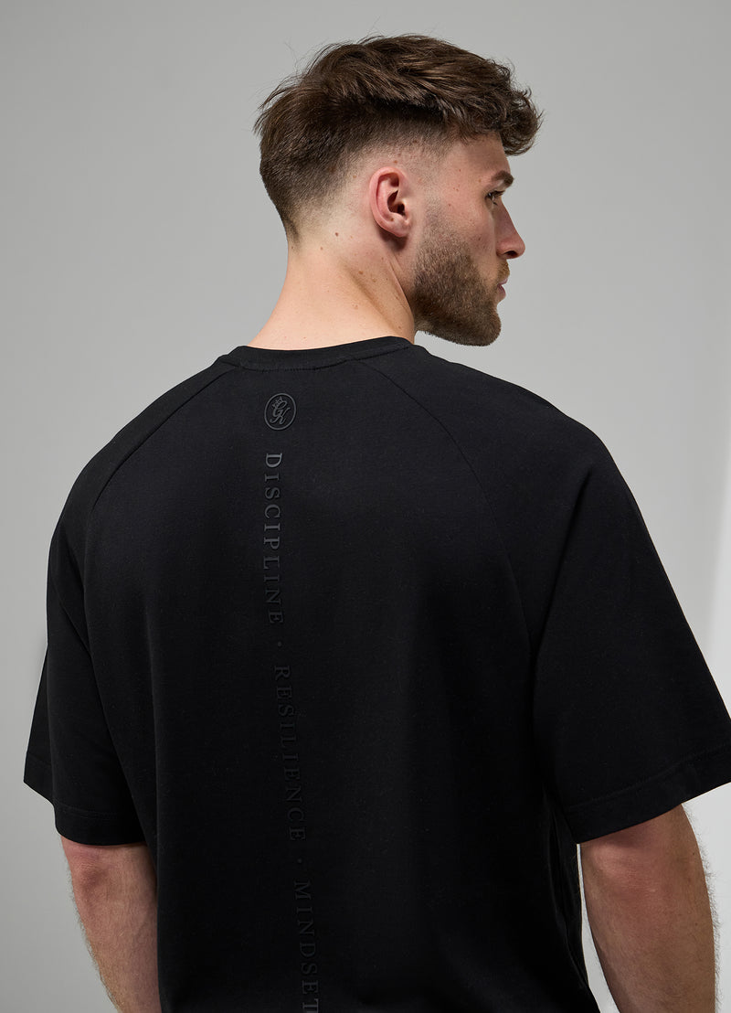 Gym King Focus Relaxed Fit Tee - Black