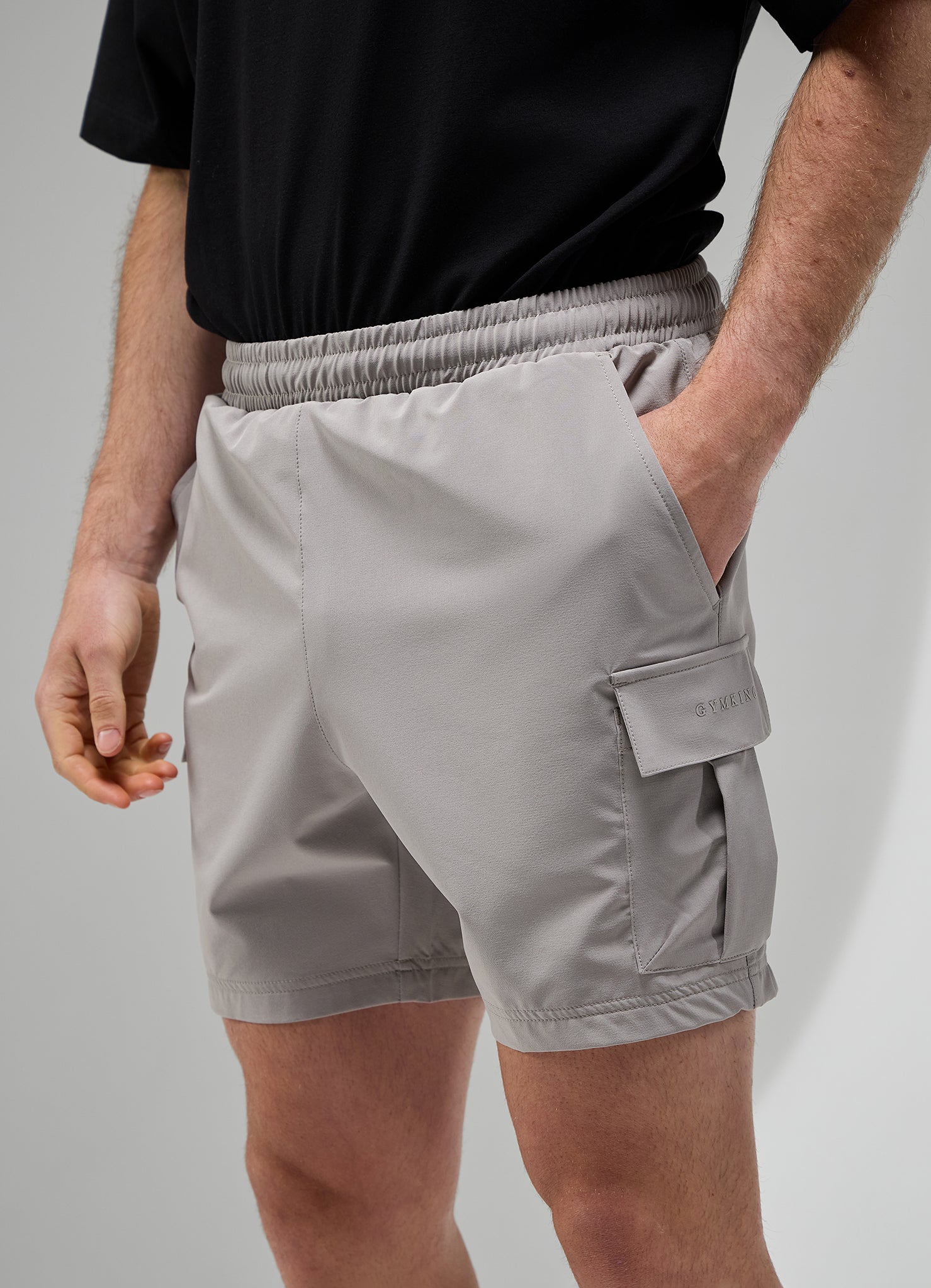 Gym King Focus Woven Utility Short - Twilight Grey