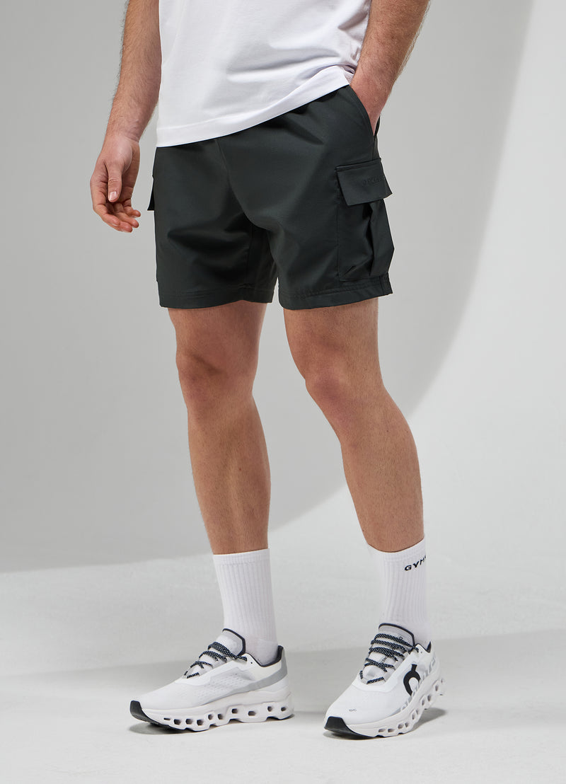 Gym King Focus Woven Utility Short - Black
