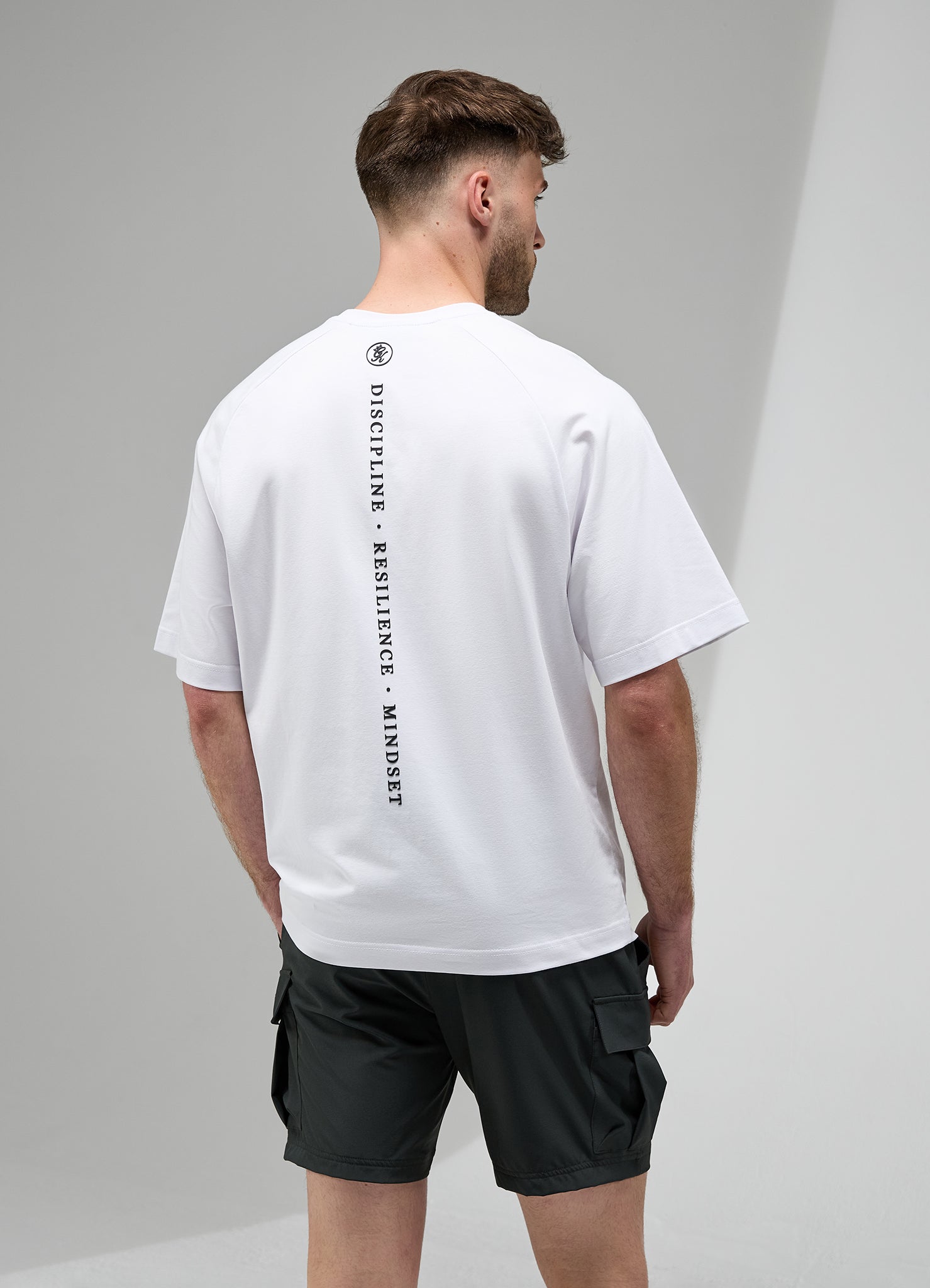 Gym King Focus Relaxed Fit Tee - White