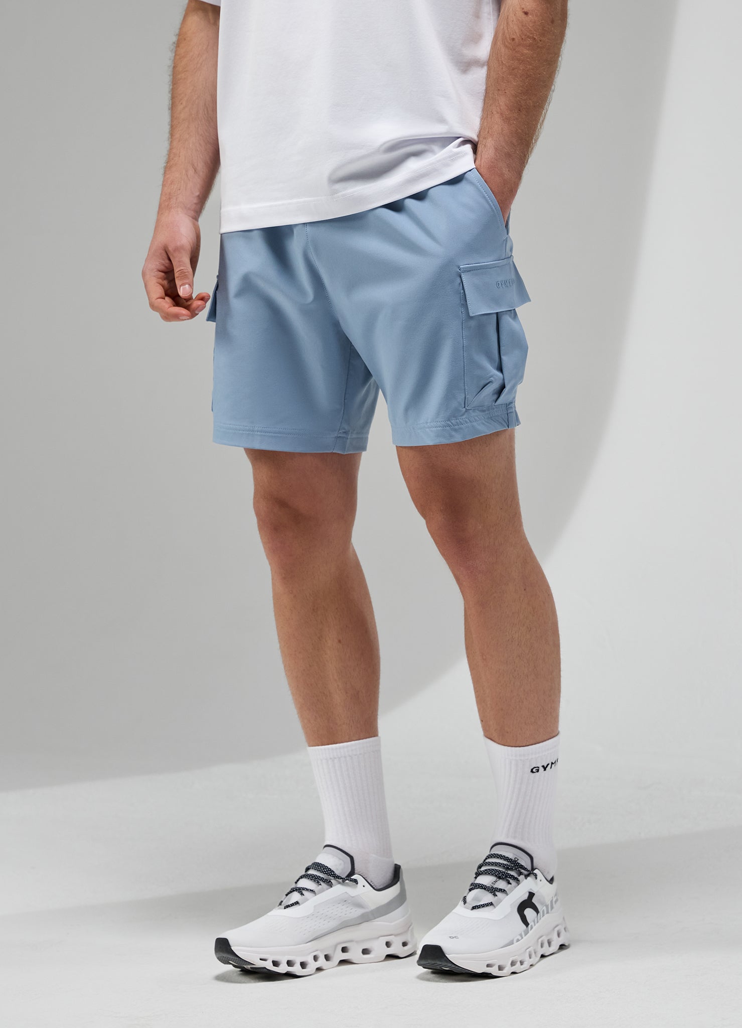 Gym King Focus Woven Utility Short - Dusk Blue