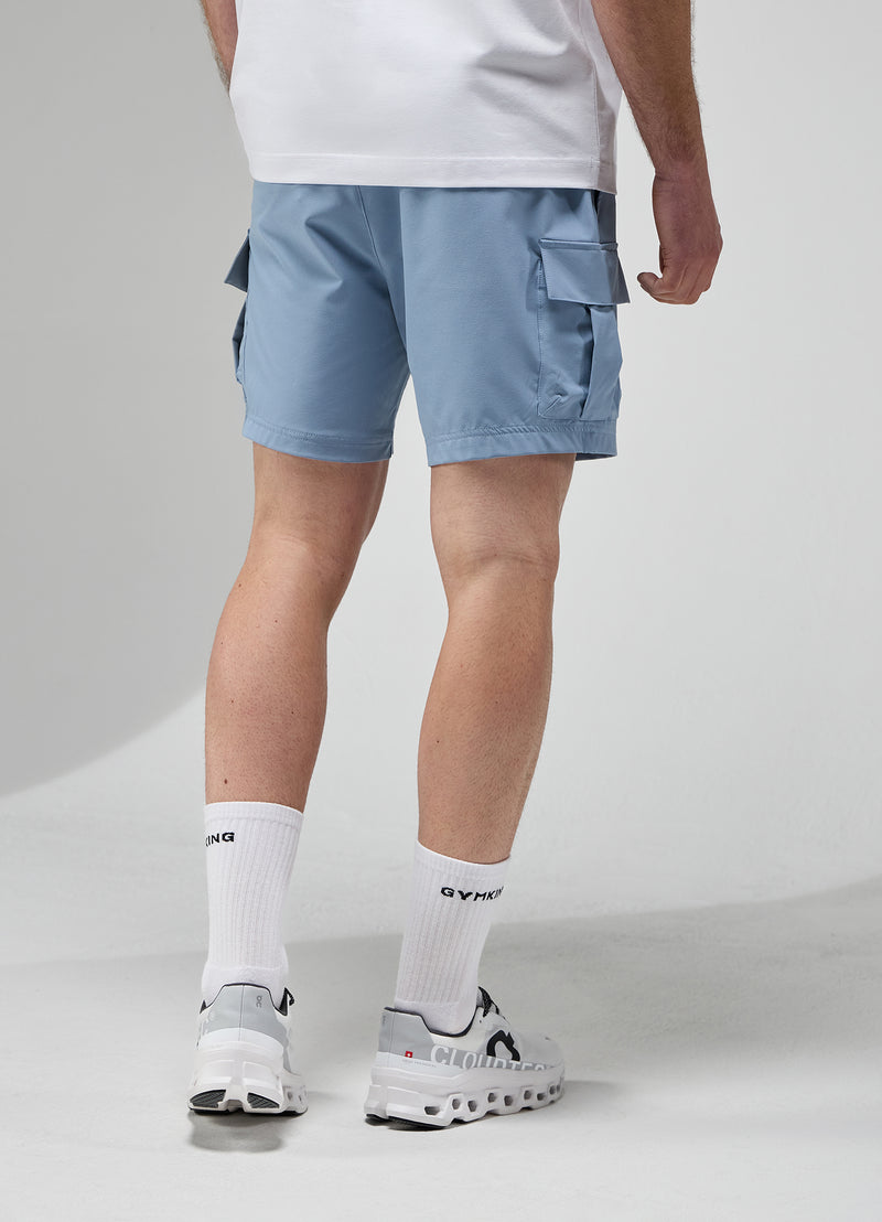 Gym King Focus Woven Utility Short - Dusk Blue
