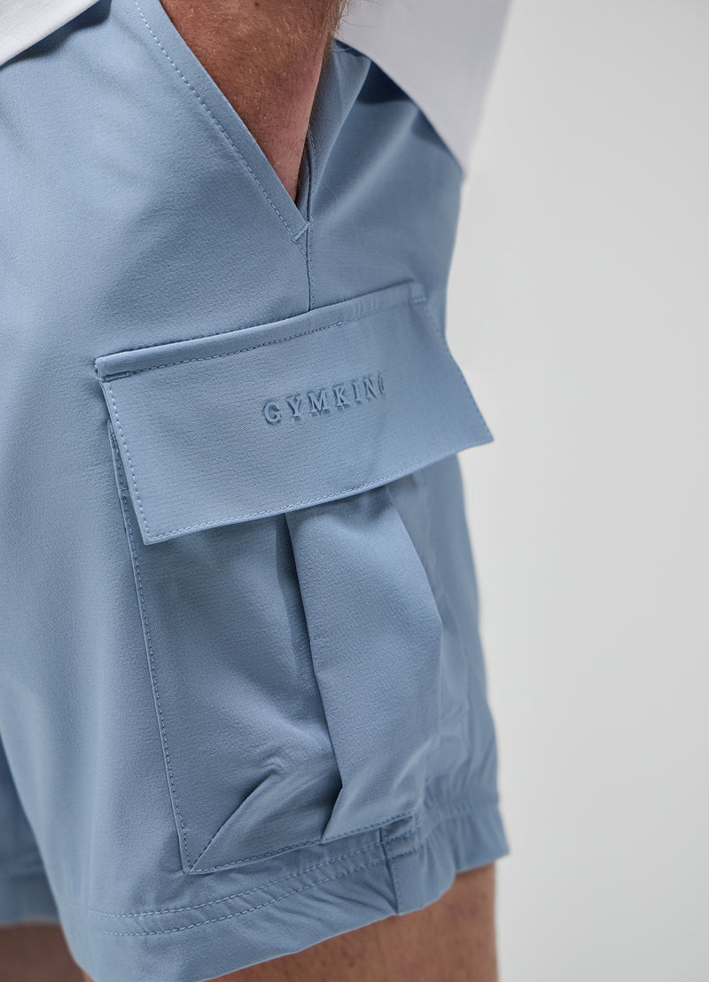 Gym King Focus Woven Utility Short - Dusk Blue