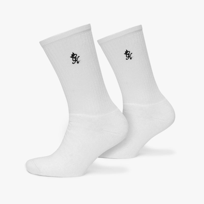 Gym King Core Socks (2pk) - White