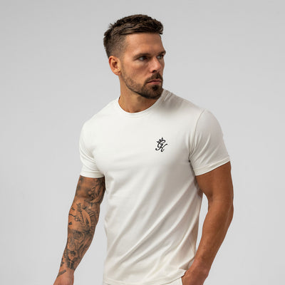 Gym King Fundamental Jersey Tee - Cream
