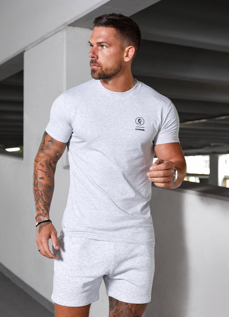 Gym King Aventus Tee - Snow Marl