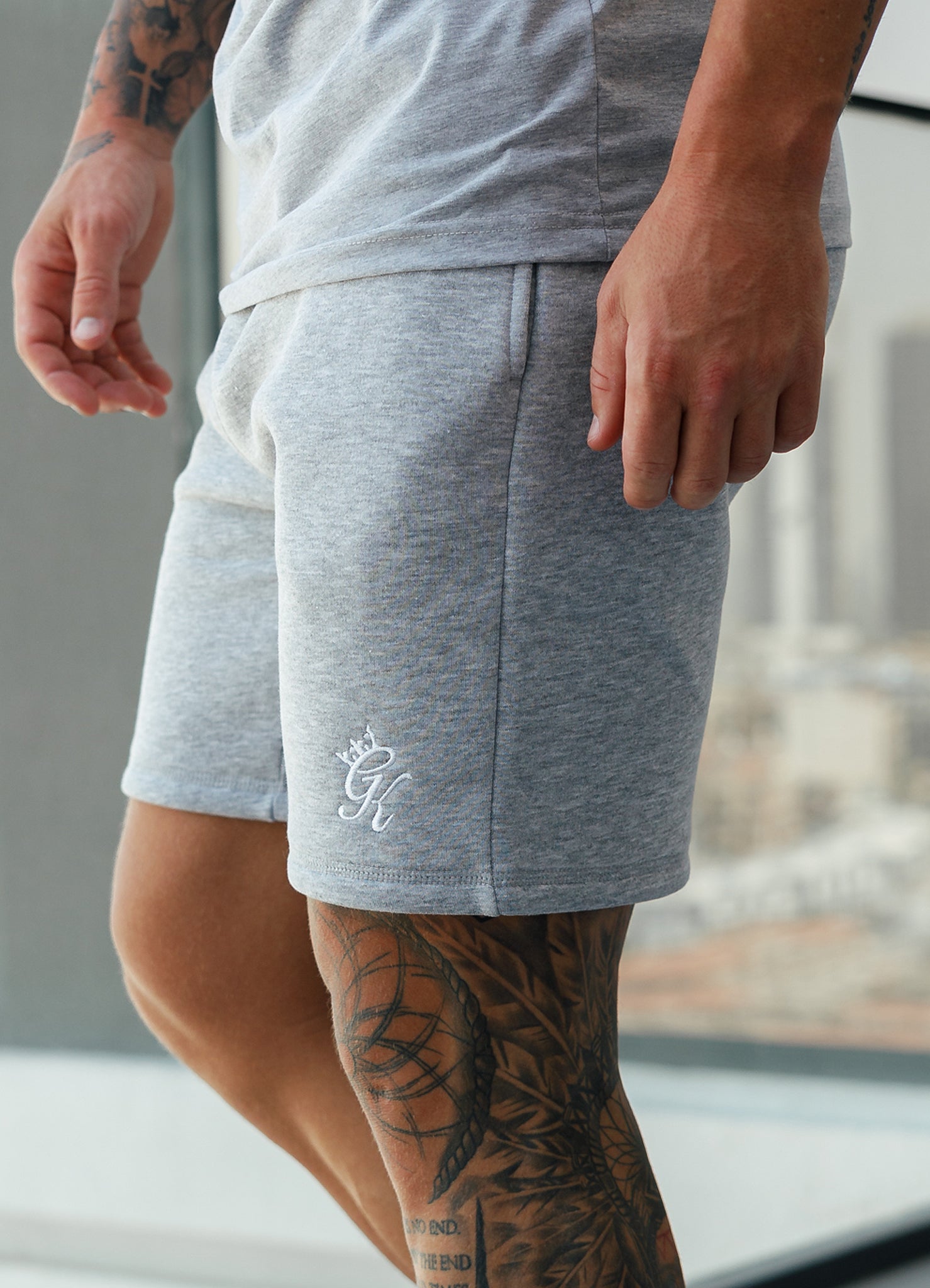 Gym King Fundamental Fleece Short Grey Marl GYM KING