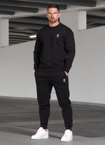 Gym King Fundamental Crew Tracksuit - Black