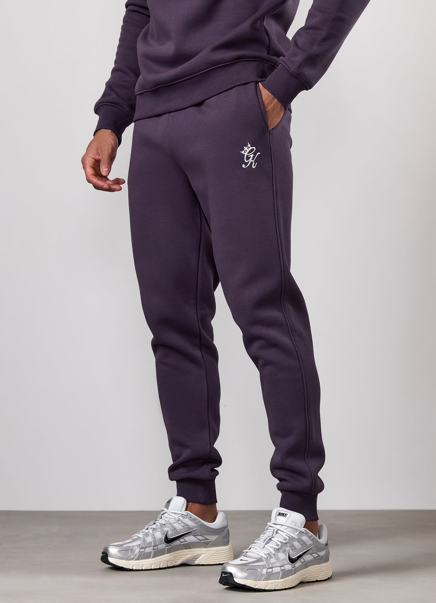 Gym King Fundamental Hood Tracksuit - Deep Purple