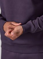 Gym King Fundamental Fleece Crew Tracksuit - Deep Purple