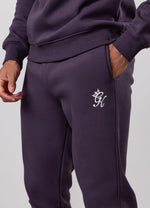 Gym King Fundamental Fleece Crew Tracksuit - Deep Purple