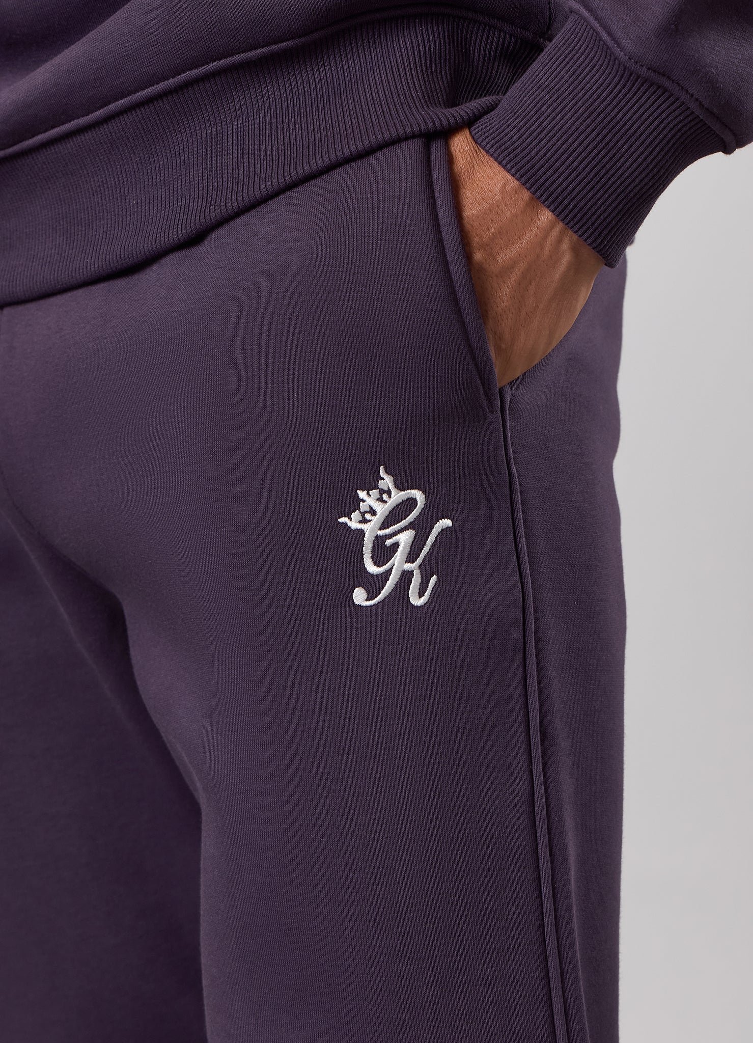Gym King Fundamental Hood Tracksuit - Deep Purple