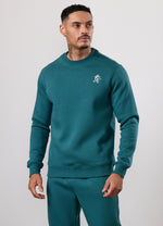 Gym King Fundamental Fleece Crew Tracksuit - Storm Teal