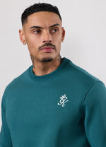 Gym King Fundamental Fleece Crew Tracksuit - Storm Teal