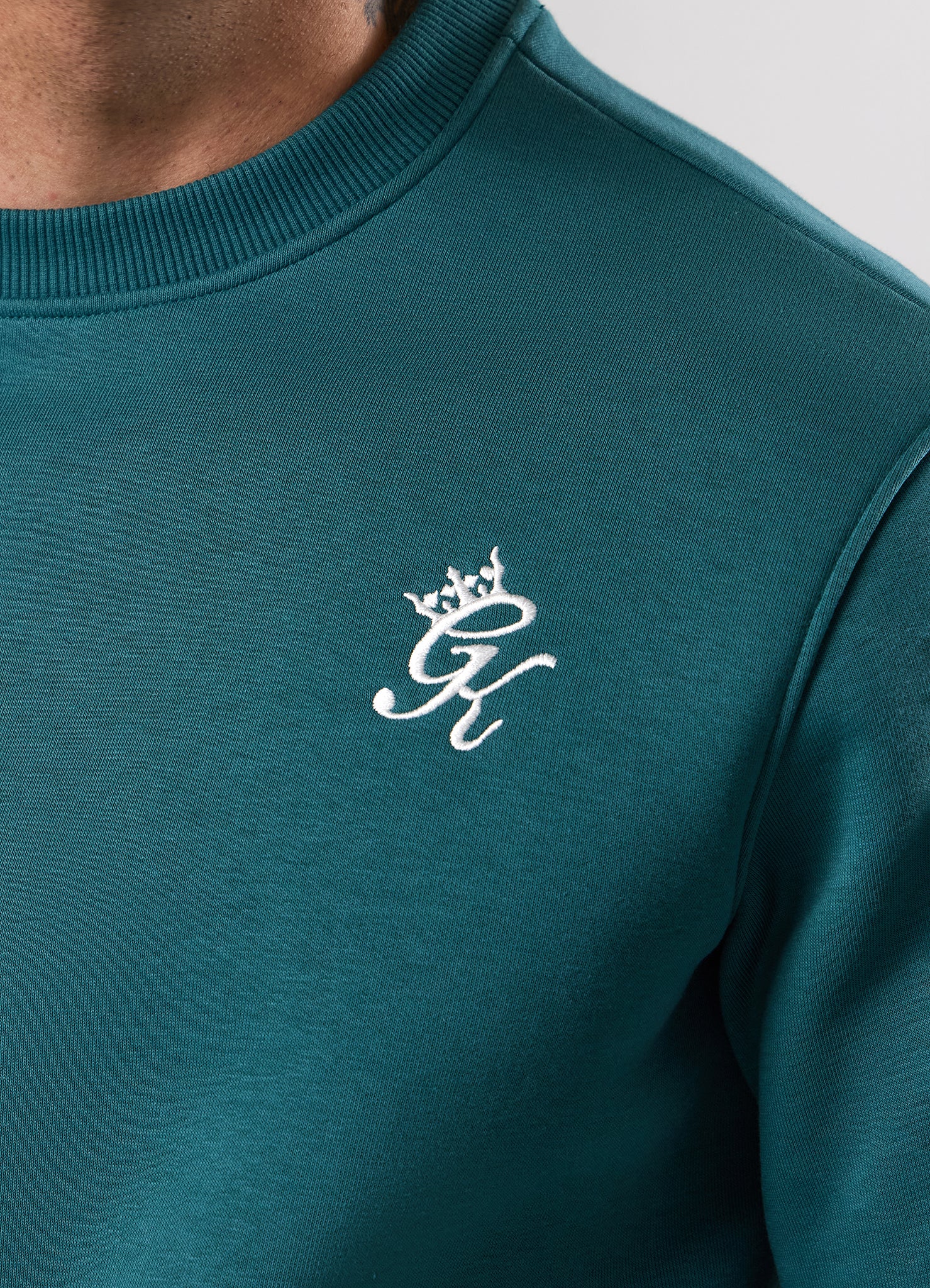 Gym King Fundamental Fleece Crew Tracksuit - Storm Teal