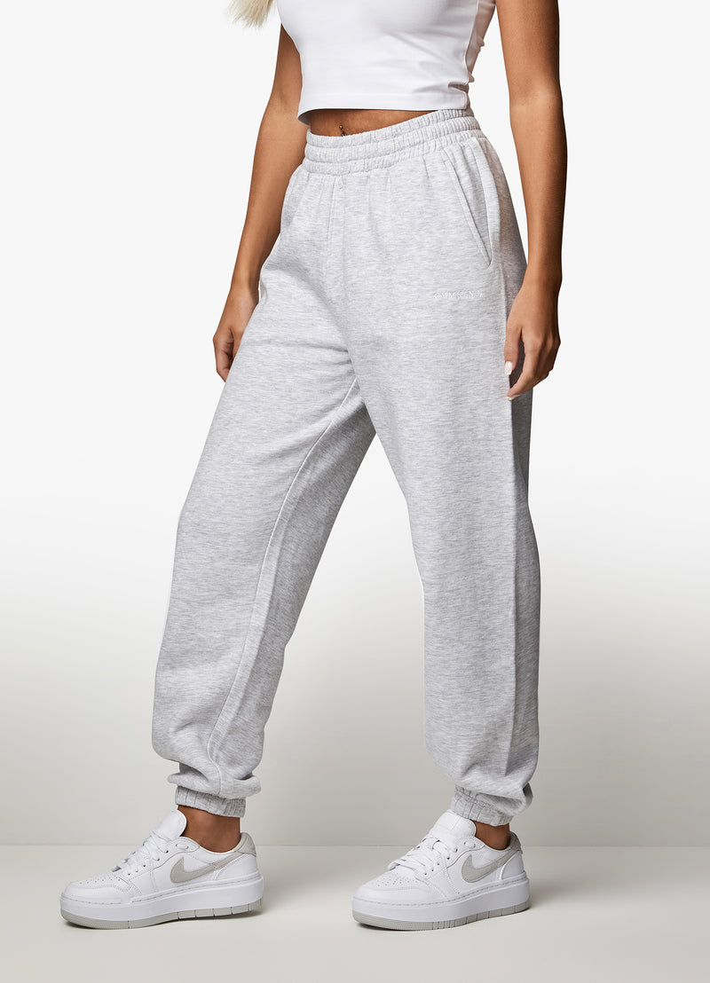 Gym King 365 Relaxed Fit Tracksuit - Snow Marl