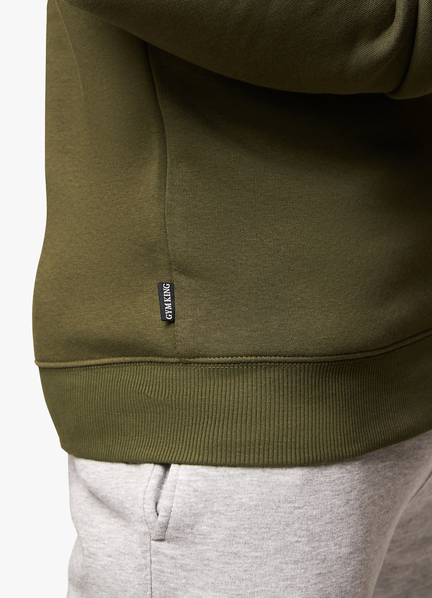 Gym King Fundamental Fleece Crew - Olive – GYM KING