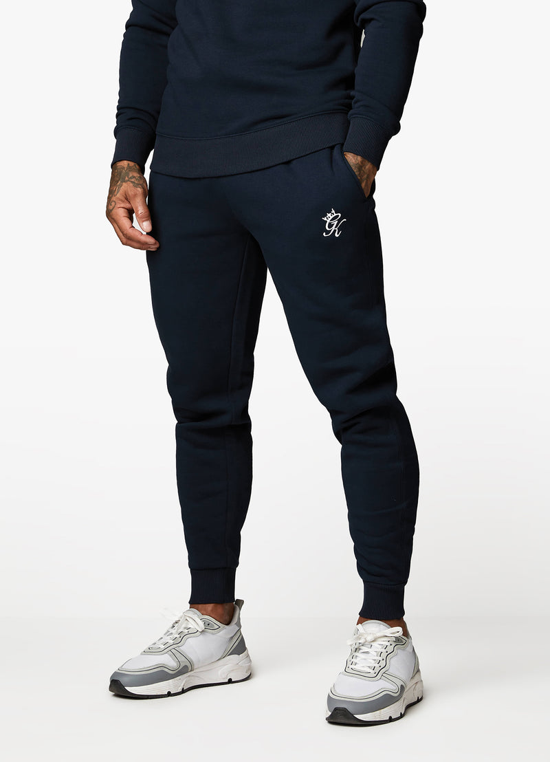 Gym King Fundamental Crew Tracksuit - Navy