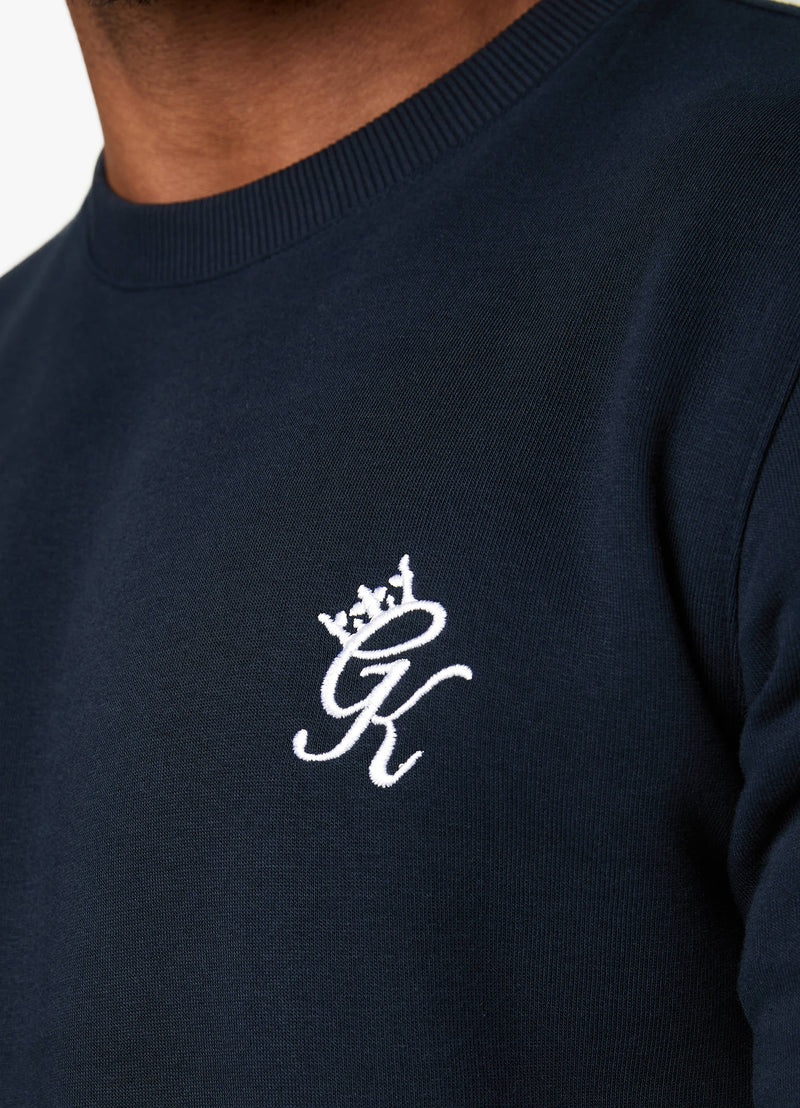 Gym King Fundamental Crew Tracksuit - Navy