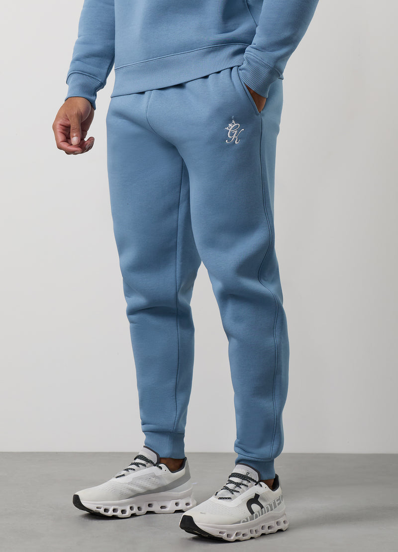 Gym King Fundamental Fleece Crew Tracksuit - Blue Shadow