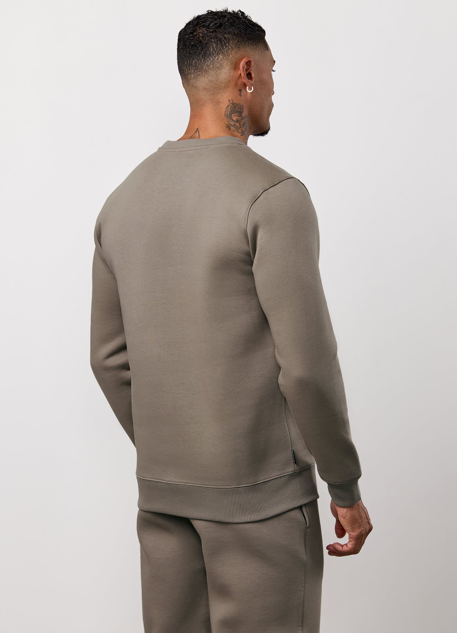 Gym King Fundamental Fleece Crew - Truffle