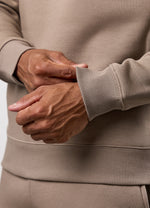 Gym King Fundamental Fleece Crew Tracksuit - Truffle