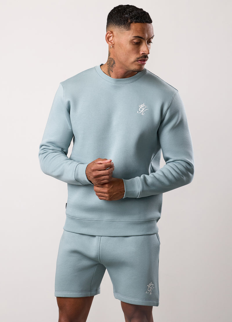Gym King Fundamental Fleece Crew - Smoke