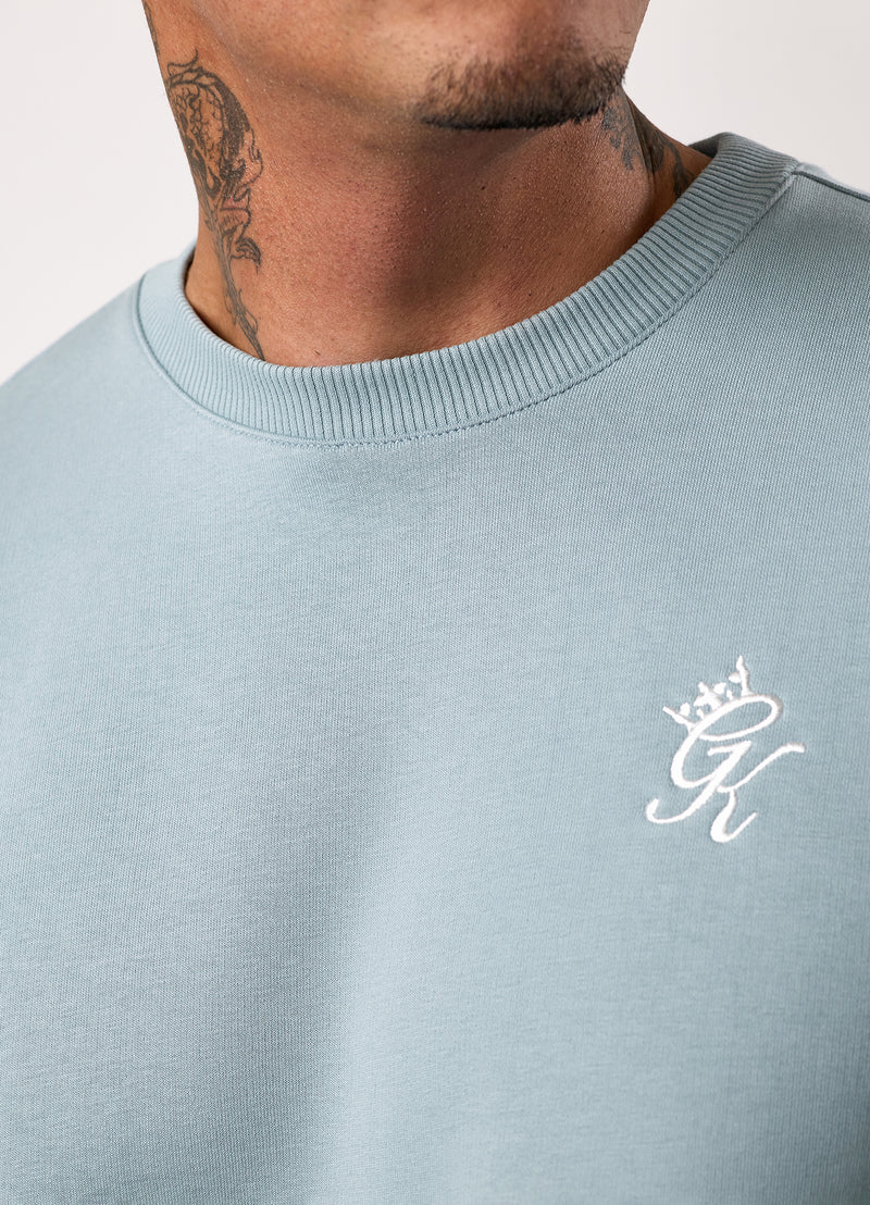 Gym King Fundamental Fleece Crew - Smoke