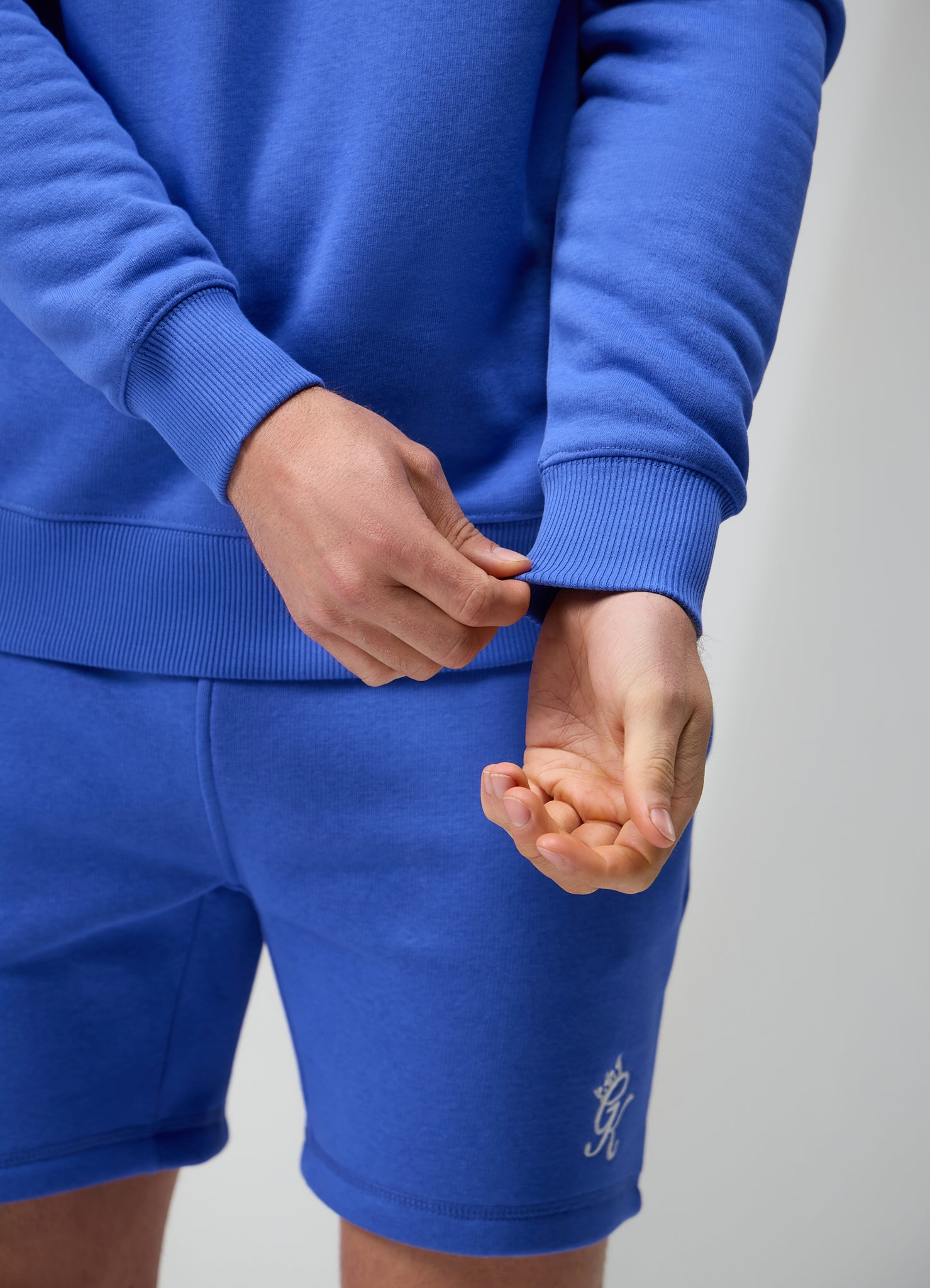 Gym King Fundamental Fleece Crew - Sonic Blue