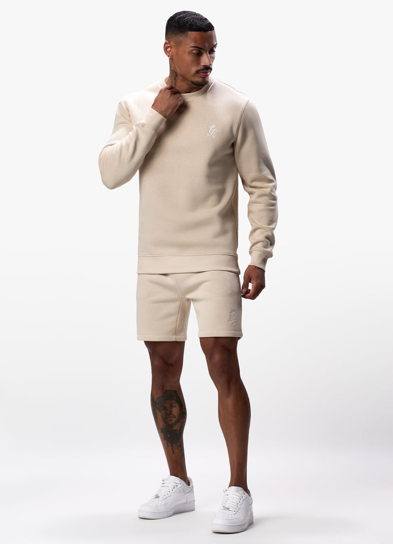 Gym King Fundamental Fleece Crew - Light Sand