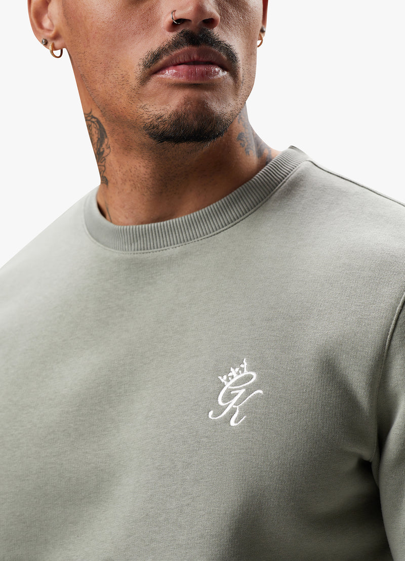 Gym King Fundamental Fleece Crew - Soft Khaki