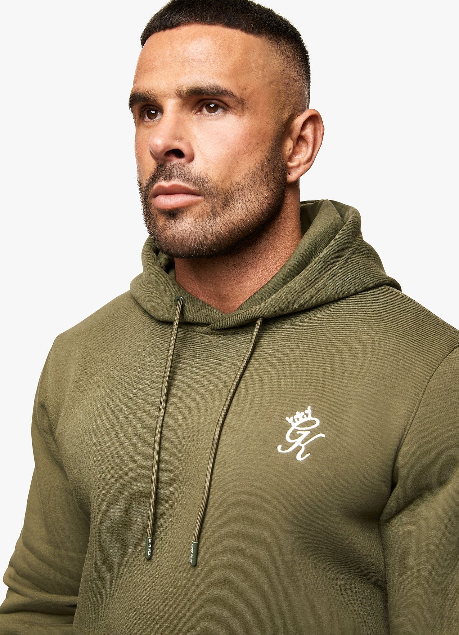 Gym King Fundamental Fleece Hood Olive GYM KING