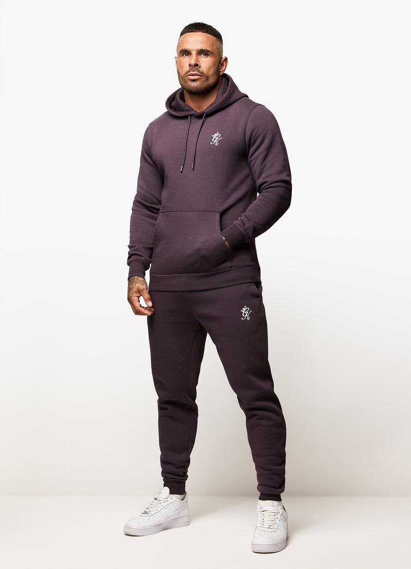 Gym King Fundamental Fleece Hood - Plum