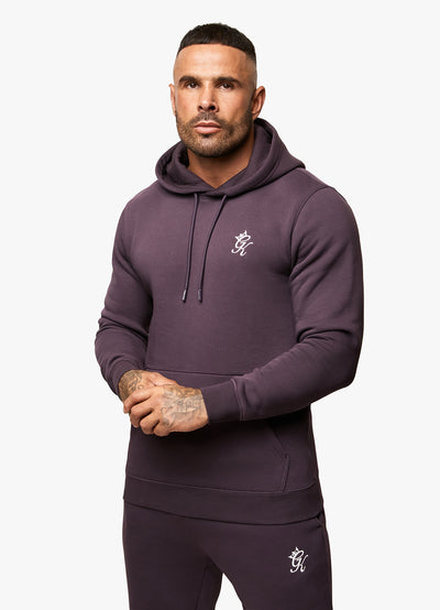 Gym King Fundamental Fleece Hood - Plum