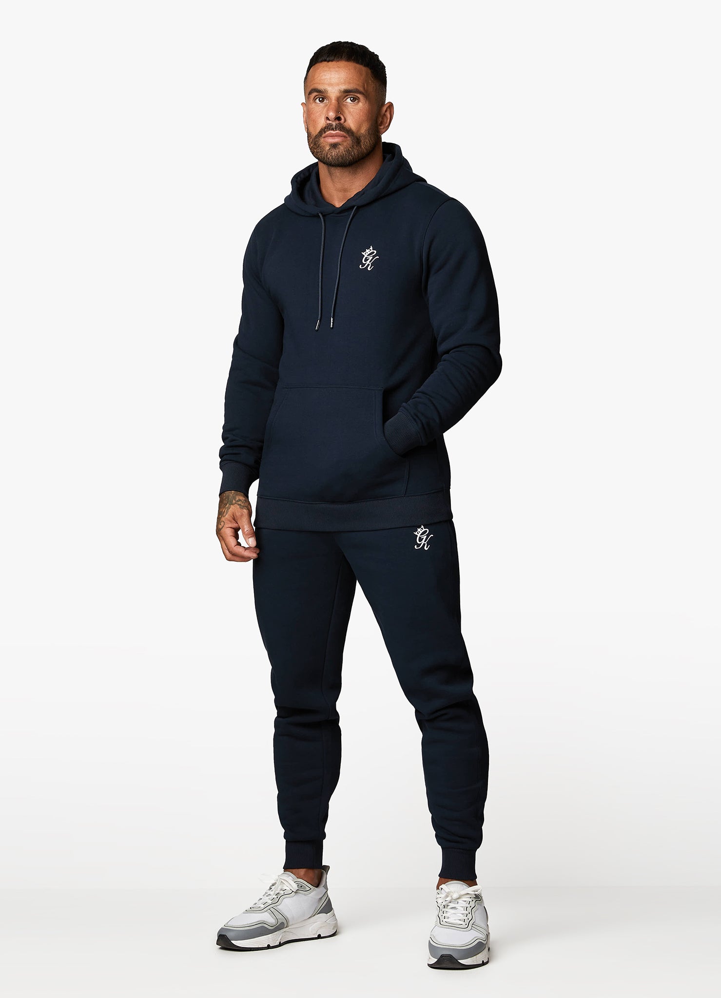 Gym King Fundamental Fleece Hood Navy Xs