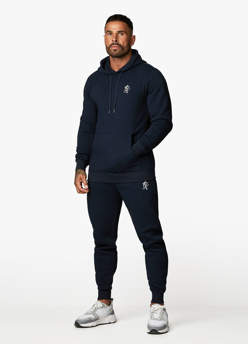 Gym King Fundamental Fleece Hood - Navy